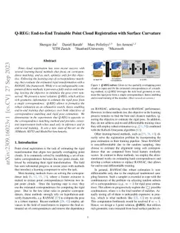 Q-REG: End-to-End Trainable Point Cloud Registration with Surface
  Curvature