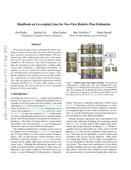 Handbook on Leveraging Lines for Two-View Relative Pose Estimation