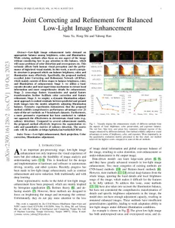 Joint Correcting and Refinement for Balanced Low-Light Image Enhancement