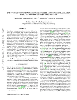 LAE-ST-MoE: Boosted Language-Aware Encoder Using Speech Translation
  Auxiliary Task for E2E Code-switching ASR