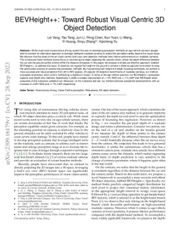 BEVHeight++: Toward Robust Visual Centric 3D Object Detection