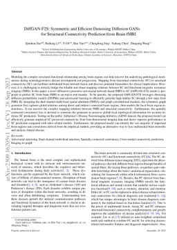 Generative AI Enables Structural Brain Network Construction from fMRI via Symmetric Diffusion Learning