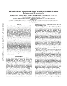 Parameter-Saving Adversarial Training: Reinforcing Multi-Perturbation
  Robustness via Hypernetworks