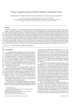 Canary: Congestion-Aware In-Network Allreduce Using Dynamic Trees