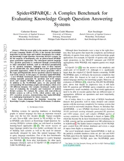 Spider4SPARQL: A Complex Benchmark for Evaluating Knowledge Graph
  Question Answering Systems