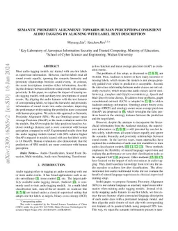 Semantic Proximity Alignment: Towards Human Perception-consistent Audio
  Tagging by Aligning with Label Text Description