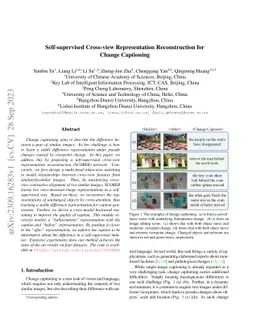 Self-supervised Cross-view Representation Reconstruction for Change
  Captioning