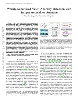 Weakly-Supervised Video Anomaly Detection with Snippet Anomalous
  Attention