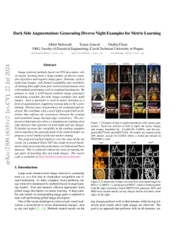 Dark Side Augmentation: Generating Diverse Night Examples for Metric
  Learning