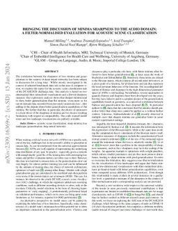 Bringing the Discussion of Minima Sharpness to the Audio Domain: a
  Filter-Normalised Evaluation for Acoustic Scene Classification