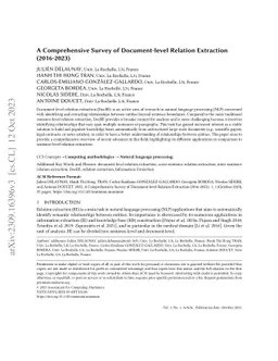 A Comprehensive Survey of Document-level Relation Extraction (2016-2023)