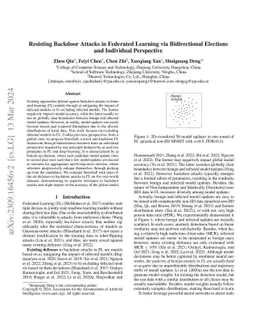 Resisting Backdoor Attacks in Federated Learning via Bidirectional
  Elections and Individual Perspective