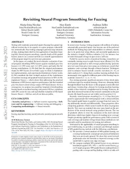 Revisiting Neural Program Smoothing for Fuzzing