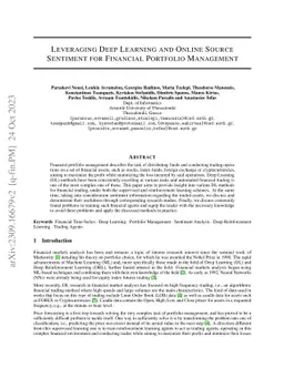 Leveraging Deep Learning and Online Source Sentiment for Financial
  Portfolio Management