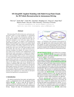 MV-DeepSDF: Implicit Modeling with Multi-Sweep Point Clouds for 3D
  Vehicle Reconstruction in Autonomous Driving