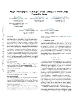 High Throughput Training of Deep Surrogates from Large Ensemble Runs