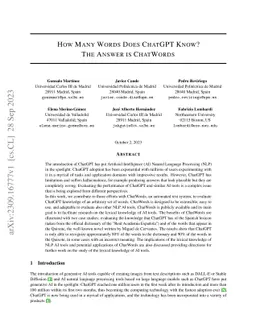 How many words does ChatGPT know? The answer is ChatWords