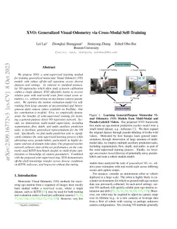 XVO: Generalized Visual Odometry via Cross-Modal Self-Training