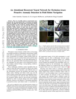 An Attentional Recurrent Neural Network for Occlusion-Aware Proactive
  Anomaly Detection in Field Robot Navigation