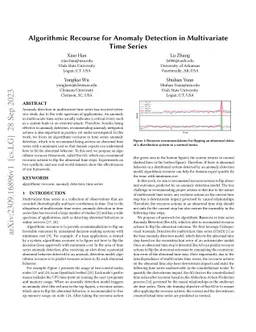 Algorithmic Recourse in Abnormal Multivariate Time Series