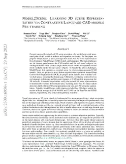 Model2Scene: Learning 3D Scene Representation via Contrastive
  Language-CAD Models Pre-training