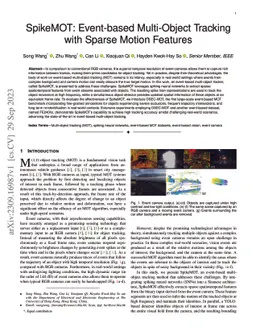 SpikeMOT: Event-based Multi-Object Tracking with Sparse Motion Features