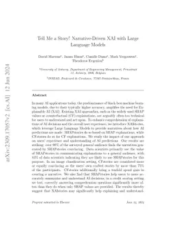 Tell Me a Story! Narrative-Driven XAI with Large Language Models