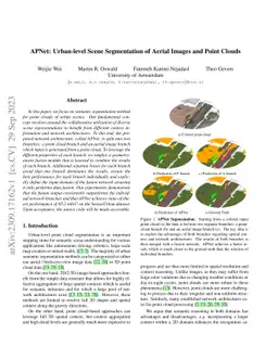APNet: Urban-level Scene Segmentation of Aerial Images and Point Clouds