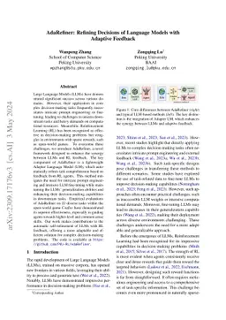 AdaRefiner: Refining Decisions of Language Models with Adaptive Feedback