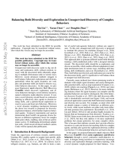 ComSD: Balancing Behavioral Quality and Diversity in Unsupervised Skill Discovery