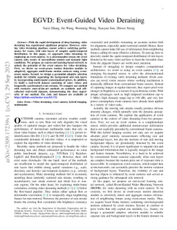 EGVD: Event-Guided Video Deraining