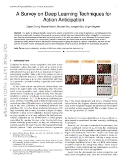 A Survey on Deep Learning Techniques for Action Anticipation