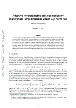 Adaptive nonparametric drift estimation for multivariate jump diffusions
  under sup-norm risk