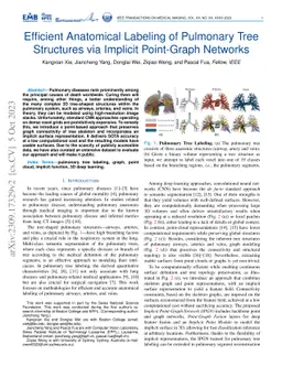 Efficient Anatomical Labeling of Pulmonary Tree Structures via Implicit
  Point-Graph Networks