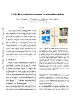 FACTS: First Amplify Correlations and Then Slice to Discover Bias
