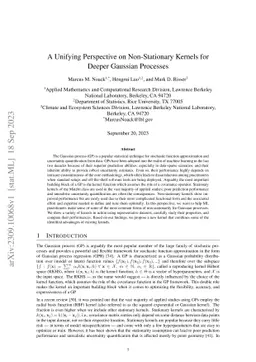 A Unifying Perspective on Non-Stationary Kernels for Deeper Gaussian
  Processes