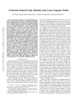Conformal Temporal Logic Planning using Large Language Models