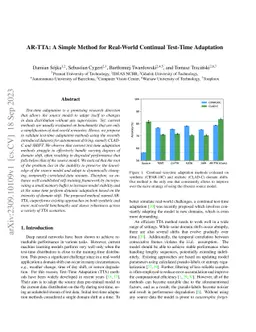 AR-TTA: A Simple Method for Real-World Continual Test-Time Adaptation