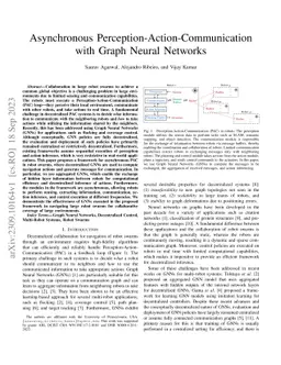 A Scalable Multi-Robot Framework for Decentralized and Asynchronous Perception-Action-Communication Loops