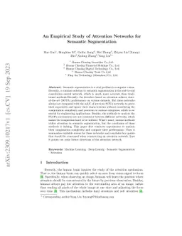 An Empirical Study of Attention Networks for Semantic Segmentation