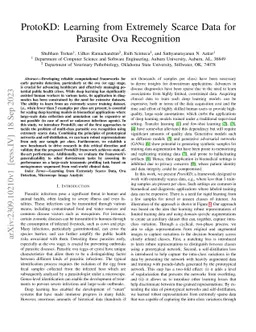 ProtoKD: Learning from Extremely Scarce Data for Parasite Ova
  Recognition