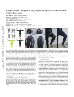 Computational Design of Wiring Layout on Tight Suits with Minimal Motion
  Resistance