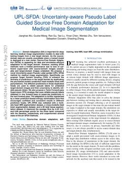 UPL-SFDA: Uncertainty-aware Pseudo Label Guided Source-Free Domain
  Adaptation for Medical Image Segmentation