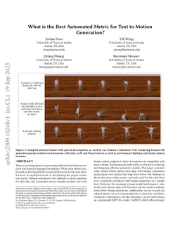 What is the Best Automated Metric for Text to Motion Generation?