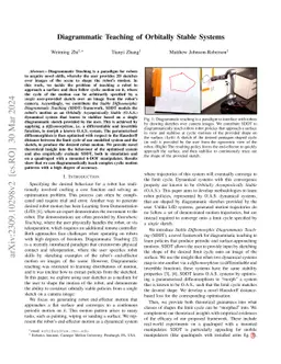 Learning Orbitally Stable Systems for Diagrammatically Teaching