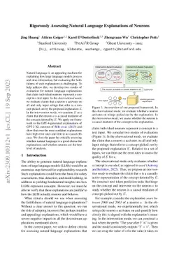 Rigorously Assessing Natural Language Explanations of Neurons
