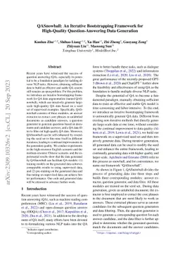 QASnowball: An Iterative Bootstrapping Framework for High-Quality
  Question-Answering Data Generation