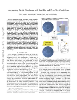 Augmenting Tactile Simulators with Real-like and Zero-Shot Capabilities