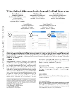 Writer-Defined AI Personas for On-Demand Feedback Generation