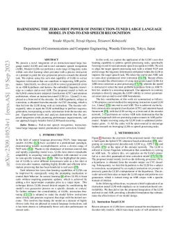 Harnessing the Zero-Shot Power of Instruction-Tuned Large Language Model in End-to-End Speech Recognition
